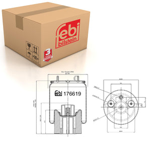 Air Spring Fits VALX OE 80 130 001 Febi 176619