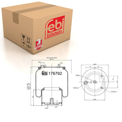 Air Spring Fits DAF OE 1794 426 Febi 176792