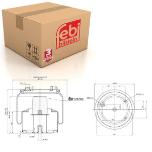 Air Spring Fits DAF OE 1932 936 Febi 176793