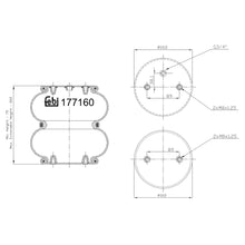 Load image into Gallery viewer, Air Spring Fits Gigant Achsen OE 00 190 130 Febi 177160