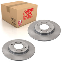 Load image into Gallery viewer, Pair of Rear Brake Disc Fits Peugeot 106 206 207 306 Citroen Saxo Xsa Febi 17820