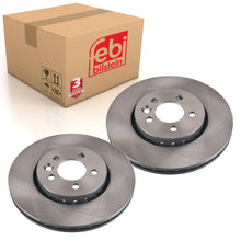 Load image into Gallery viewer, Pair of Front Brake Disc Fits Rover Group Tourer OE SDB000881 Febi 17963