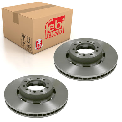 Pair of Front Brake Disc Fits Renault AE RMagnum R OE 5010216548 Febi 18020