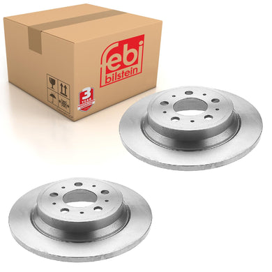 Pair of Rear Brake Disc Fits Volvo S 60 XC70 OE 9434167 Febi 18051