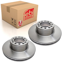 Load image into Gallery viewer, Pair of Rear Brake Disc Fits Sauer Achsen OE 4079000502 Febi 18277