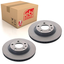 Load image into Gallery viewer, Pair of Front Brake Disc Fits Volkswagen Passat 4motion syncro Seat E Febi 18398