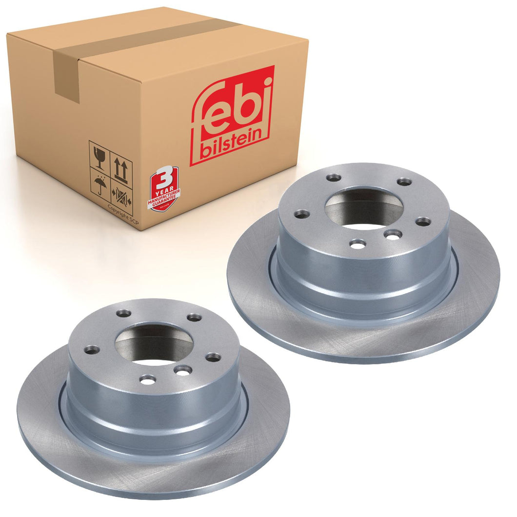 Pair of Rear Brake Disc Fits BMW 3 Series E36 OE 34216758552 Febi 18630