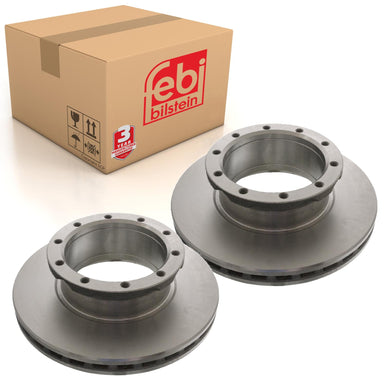 Pair of Front Brake Disc Fits Solaris Bova Neoplan STARLINERStarliner Febi 18653