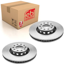 Load image into Gallery viewer, Pair of Front Brake Disc Fits Audi 100 quattro A8 S6 4A Febi 18656