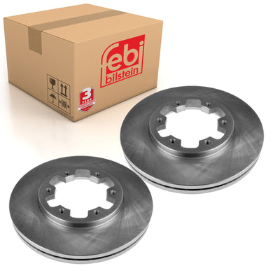 Pair of Front Brake Disc Fits Nissan Pick Up Terrano Ford Maverick 94 Febi 18895