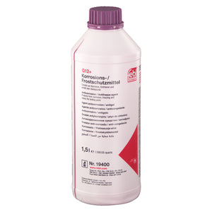 Pink Red Coolant Antifreeze Concentrate G12+ G12 Plus 1.5Ltr Fits For Febi 19400