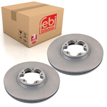 Load image into Gallery viewer, Pair of Front Brake Disc Fits Ford Transit 0 OE 1738807 Febi 19514