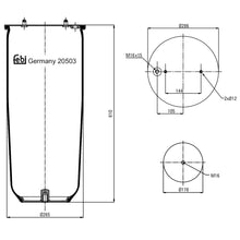 Load image into Gallery viewer, Rear Air Spring No Piston Fits Scania Serie 3 44-Serie P G R T Serie Febi 20503