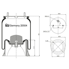 Load image into Gallery viewer, Air Spring Inc Plastic Piston Fits Sauer Achsen OE 3229000702 Febi 20504