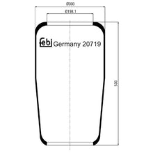 Load image into Gallery viewer, Air Spring No Piston Fits Gigant Achsen Neoplan bitte Abmessungen bea Febi 20719