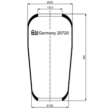 Load image into Gallery viewer, Air Spring No Piston Fits Volvo FH12 G1 J FH16 G2 FL6 FM10 FM12 FM7FH Febi 20720