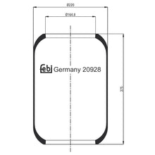 Load image into Gallery viewer, Air Spring No Piston Fits Volvo OlympianOlympian IVECO bitte Abmessun Febi 20928