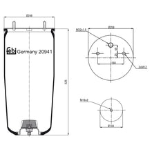 Load image into Gallery viewer, Air Spring No Piston Fits Meritor Bergische Achsen OE 542940030 Febi 20941