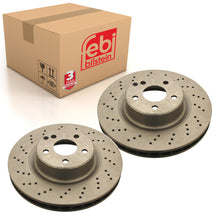 Load image into Gallery viewer, Pair of Front Brake Disc Fits Mercedes Benz S-Class Model 220 Febi 21086