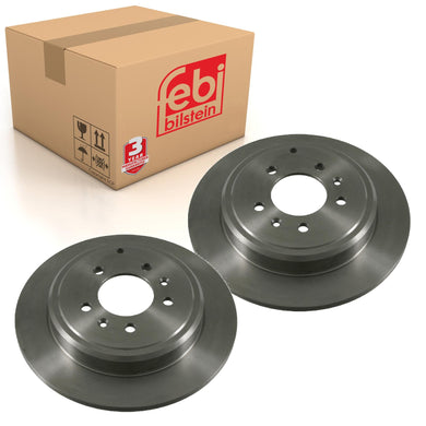 Pair of Rear Brake Disc Fits Peugeot 607 OE 4246V7 Febi 21123
