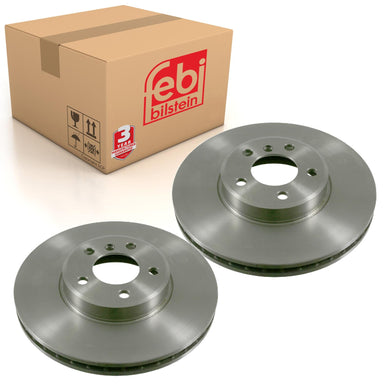 Pair of Front Brake Disc Fits BMW X5 E53 OE 34116859679 Febi 21177