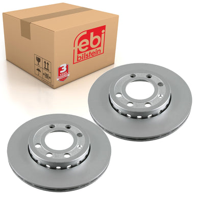 Pair of Front Brake Disc Fits Volkswagen Lupo Audi A2 8Z Febi 21580