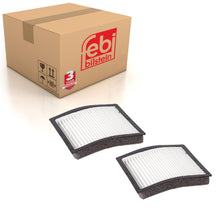 Load image into Gallery viewer, Cabin Pollen Filter X2 Fits BMW 316 g Compact 316 i Compact 318 tds C Febi 21601