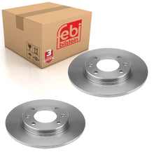 Load image into Gallery viewer, Pair of Rear Brake Disc Fits Peugeot 1007 307 Partner Ranch Citroen B Febi 21966