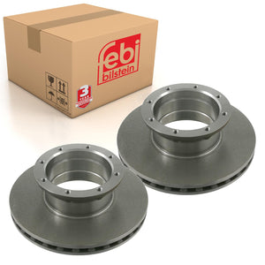 Pair of Rear Brake Disc Fits Mercedes Benz Atego IIAtego Febi 22027