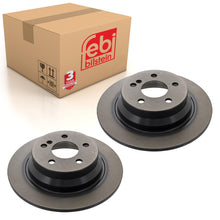 Load image into Gallery viewer, Pair of Rear Brake Disc Fits Mercedes Benz CLS model 218 E-Class 211 Febi 22160