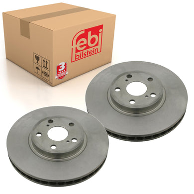 Pair of Front Brake Disc Fits Volvo C S XC70 OE 31262095SK1 Febi 22712