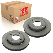 Load image into Gallery viewer, Pair of Front Brake Disc Fits Mitsubishi Colt Plus Smart Forfour Mode Febi 22835