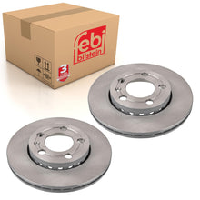 Load image into Gallery viewer, Pair of Front Brake Disc Fits Volkswagen Crossfox Crosspolo Fox Lupo Febi 22874