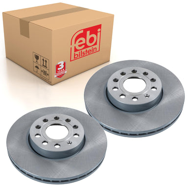 Pair of Front Brake Disc Fits Volkswagen Beetle Bora Caddy 4motion 4 Febi 22902