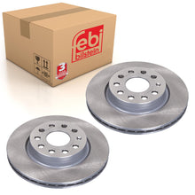 Load image into Gallery viewer, Pair of Front Brake Disc Fits Volkswagen Beetle Caddy 4motion Crossgo Febi 22904