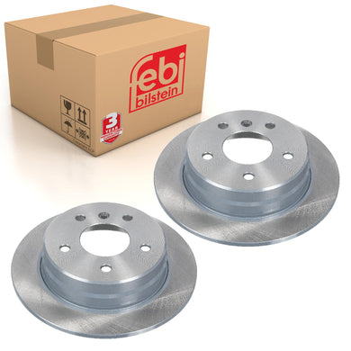 Pair of Rear Brake Disc Fits Mercedes Benz A-Class Model 168 Vaneo 41 Febi 22931