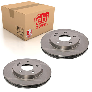 Pair of Front Brake Disc Fits Mercedes Benz A-Class Model 168 Febi 22994