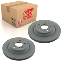 Load image into Gallery viewer, Pair of Rear Brake Disc Fits Mercedes Benz CL Model 215 S-Class 220 Febi 23177