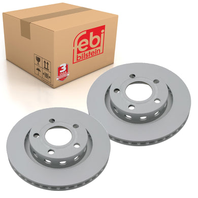 Pair of Rear Brake Disc Fits Audi A8 quattro 4D OE 4D0615601B Febi 23306