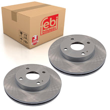 Load image into Gallery viewer, Pair of Front Brake Disc Fits Mazda 323 BJ OE B26Y3325XA Febi 23439