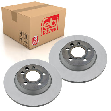 Pair of Rear Brake Disc Fits Volkswagen Sharan 4motion Transporter sy Febi 23564