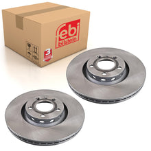 Load image into Gallery viewer, Pair of Front Brake Disc Fits Volkswagen Passat 4motion Skoda Superb Febi 23960