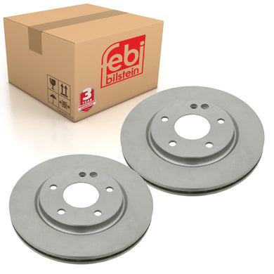 Pair of Front Brake Disc Fits Mercedes Benz Vaneo Model 414 Febi 23997
