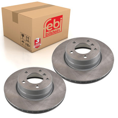 Pair of Front Brake Disc Fits BMW 5 Series E60 LCI E61 E61 Febi 24342