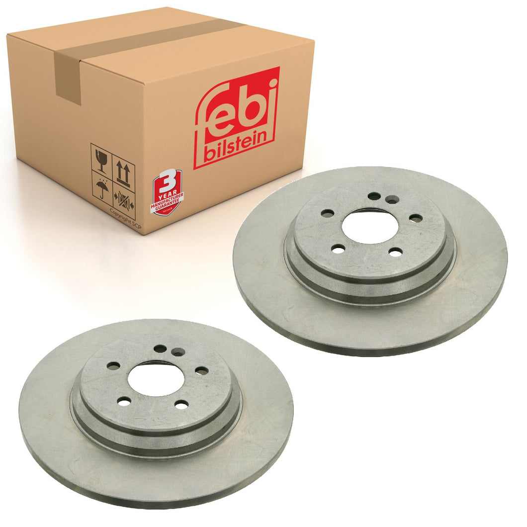 Pair of Rear Brake Disc Fits Mercedes Benz M-Class Model 163 Febi 24350
