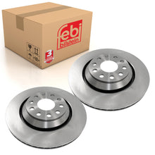 Load image into Gallery viewer, Pair of Rear Brake Disc Fits Volkswagen CC 4motion Eos Golf Cabrio 51 Febi 24386