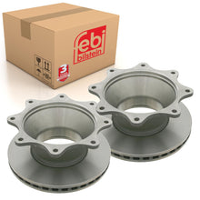 Load image into Gallery viewer, Pair of Rear Brake Disc Fits Volvo FL6 FL608 - 615FL 180 FL 205 220 2 Febi 24462