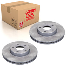 Load image into Gallery viewer, Pair of Front Brake Disc Fits Volvo C 30 S 40 50 Ford C-MAX 11 Focus Febi 24565