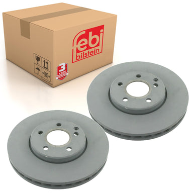 Pair of Front Brake Disc Fits Mercedes Benz E-Class Model 211 Febi 24721