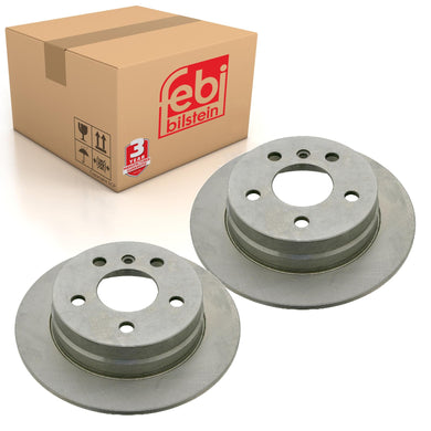 Pair of Rear Brake Disc Fits Mercedes Benz A-Class Model 169 B-Class Febi 24750